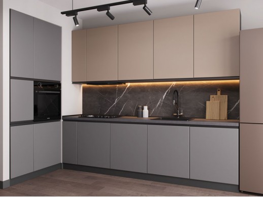 Кухня Prime Платиновий BL + Ванильний BL