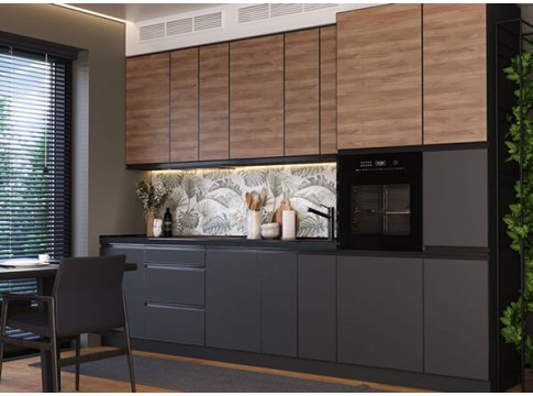 Кухня ALTA Липа + Антрацит BL