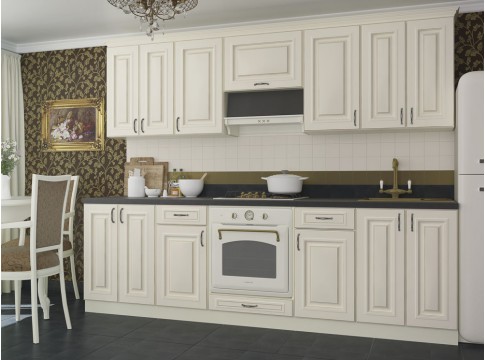 Кухня Amore Classic Слоновая кость патина Золото