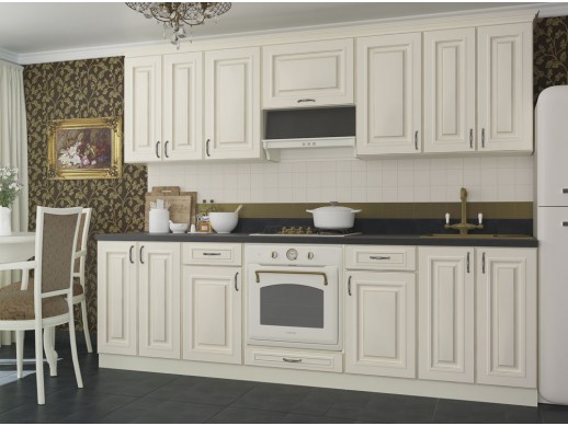 Кухня Amore Classic Слоновая кость патина Золото