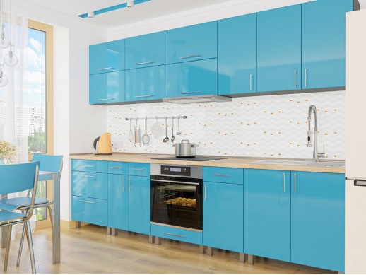 Кухня Колор-микс Аквамариновый