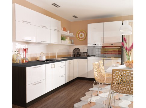 Кухня Колор-мікс Білий глянець