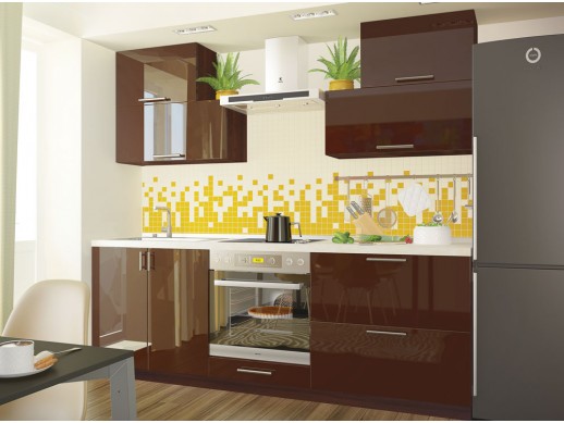 Кухня Колор-микс Шоколадный