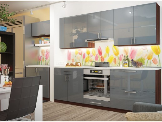 Кухня Колор-микс Серый
