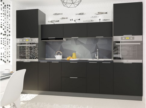 Кухня FLAT Черный AL