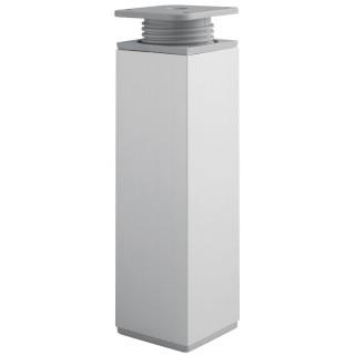 Ніжка кухонна AL 100мм (срібло/чорний)