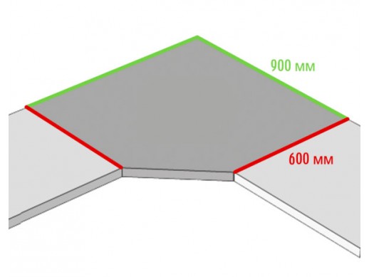 Столешница угловая 28 мм