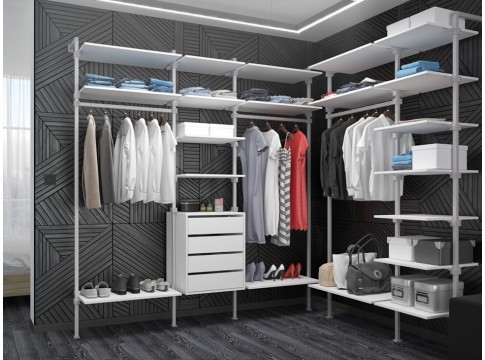 Гардеробная AL Угловая