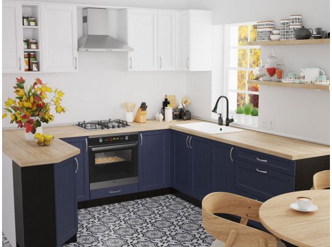 Кухня Кредо Темно-синій