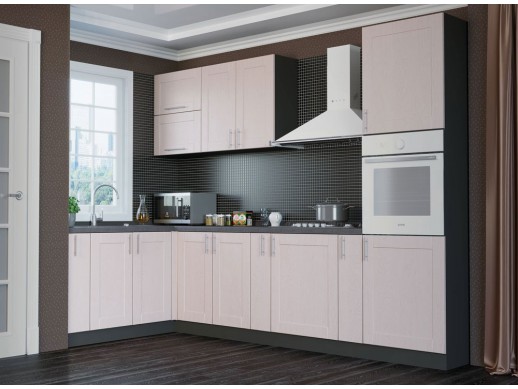 Кухня Квадро Cветло-коричневый