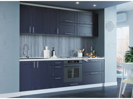 Кухня Квадро Темно-синий