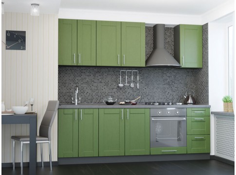 Кухня Квадро Темно-зеленый