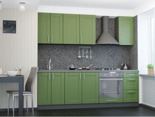 Кухня Квадро Темно-зеленый