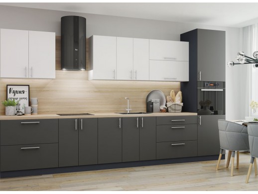 Кухня МоДа Темно-коричневый Матовый