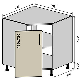 №34 Низ на кут 78-78 Стандарт