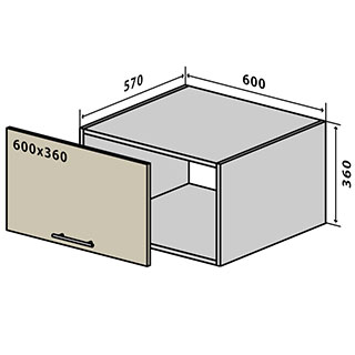 №66 Верх пенал 60-36 Стандарт