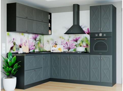 Кухня Парма Темно-сірий