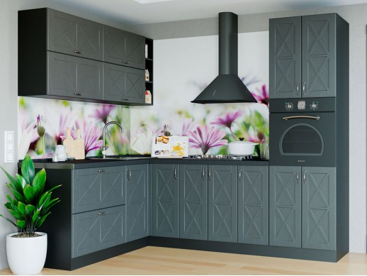 Кухня Парма Темно-серый