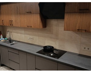 Кухня Interno Темно-серый + Sonata Дуб Старый