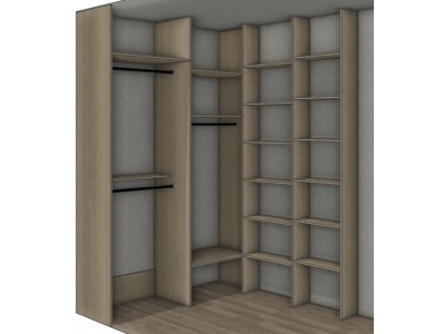 Гардеробная комната из ДСП на заказ