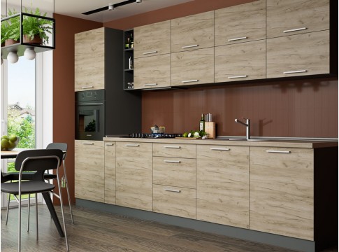 Кухня Родос Дуб крафт серый