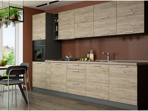 Кухня Родос Дуб крафт серый