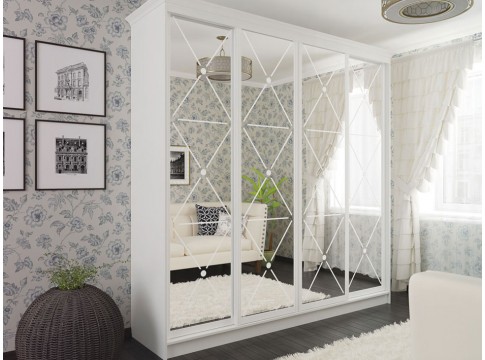 Шкаф-купе Рим-Венециано + Зеркало декор