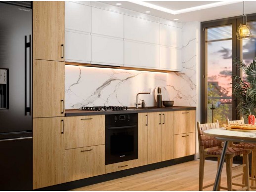 Кухня Sonata Дуб классический V + Interno Белый