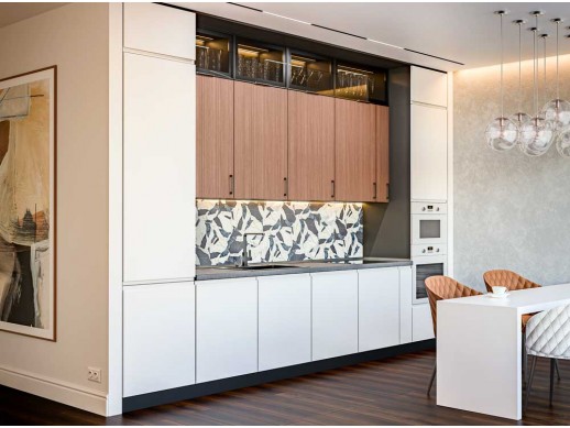 Кухня Sonata Горіх Браун V + Interno Білий