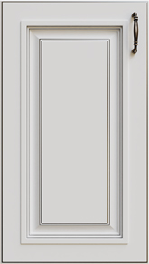 Кухня Amore Classic Белый + патина Серебро