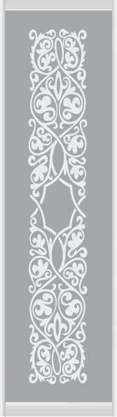 Дверное наполнение зеркало (художественное матирование) 101