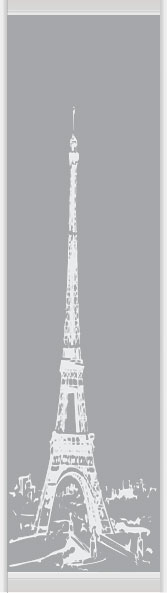 Дверное наполнение зеркало (художественное матирование) 116