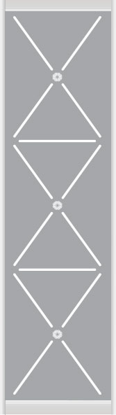 Дверное наполнение зеркало (художественное матирование) 31