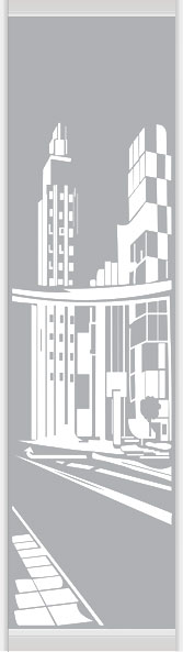 Дверное наполнение зеркало (художественное матирование) 397