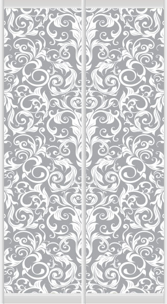 Дверное наполнение зеркало (художественное матирование) 725L/725R