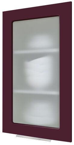 Кухня Flat бордо