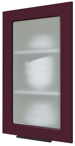 Кухня Flat бордо