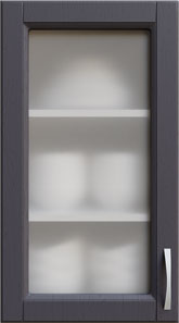 Кухня Кредо Витрина Темно-серый