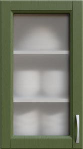 Кухня Кредо Витрина Темно-зеленый