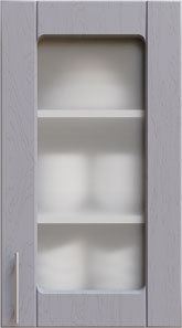 Кухня Квадро Витрина Серый