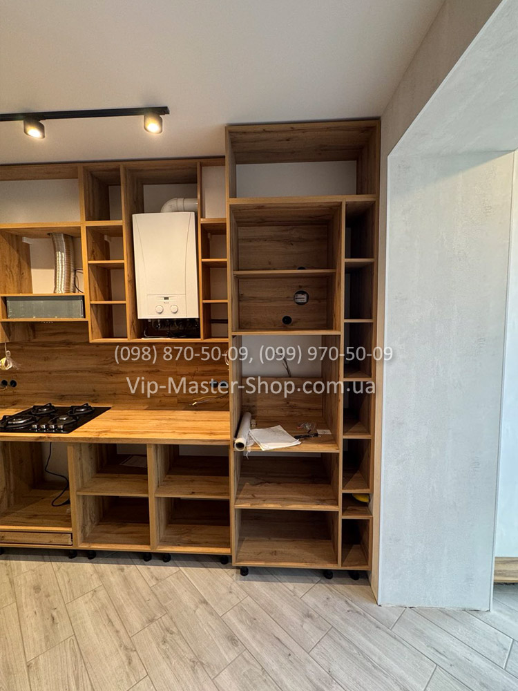 Корпус кухні без фасадів