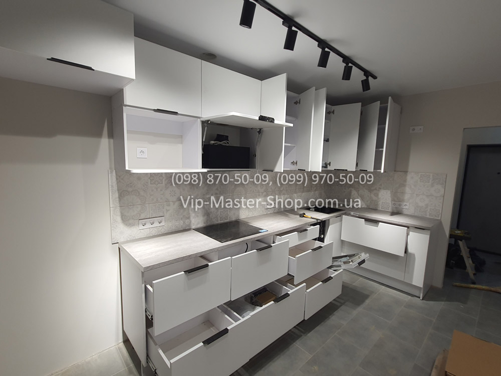 Фото Белая Кухня FLAT