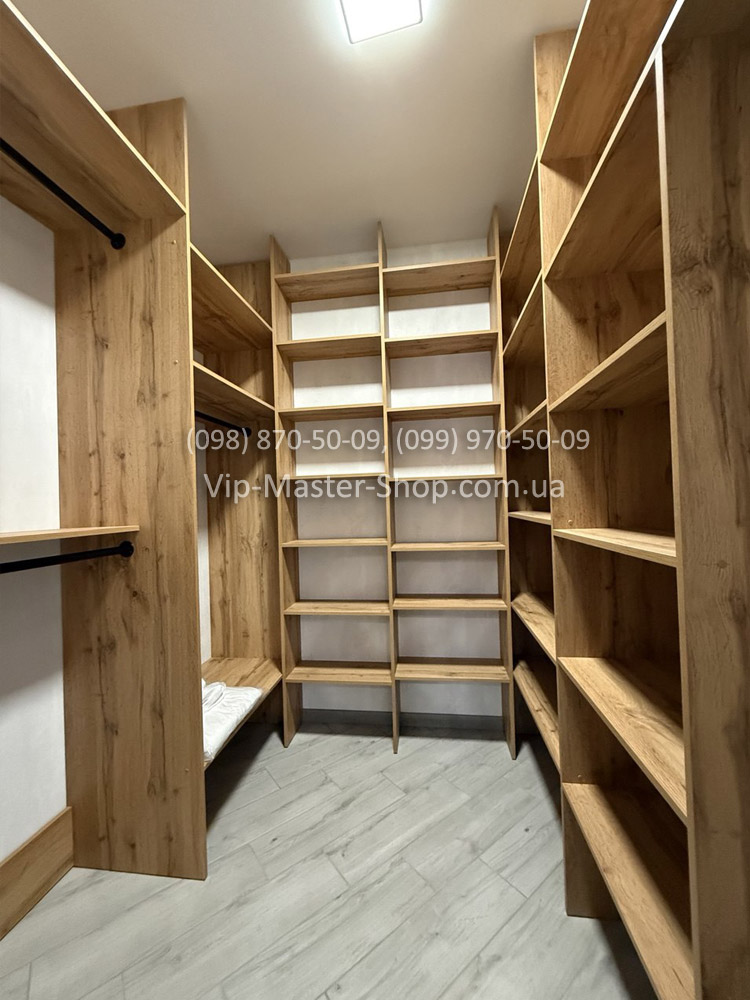 Гардеробная комната из ДСП на заказ