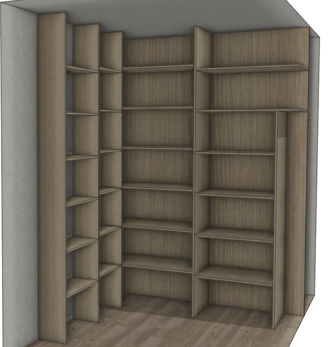 3D Проект Гардеробная комната на заказ