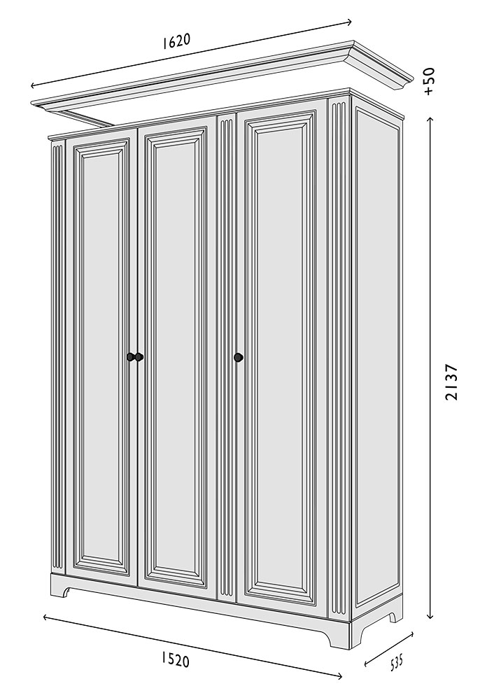 Схема Пенал фасад-V1 Марсель модуль-3