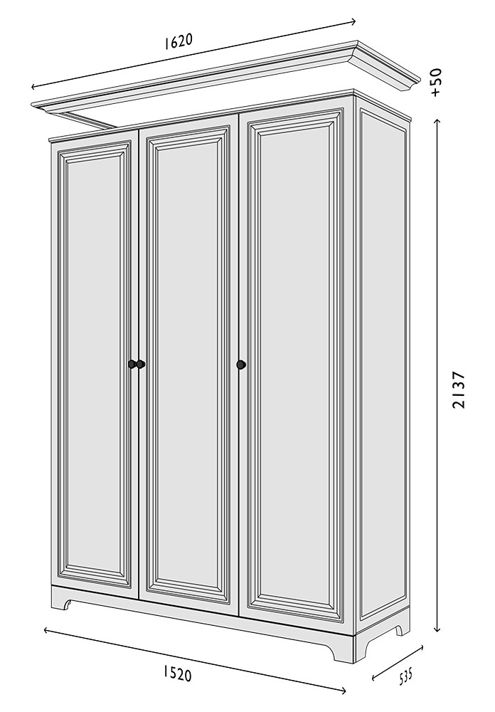 Схема Пенал фасад-V1 Марсель модуль-3