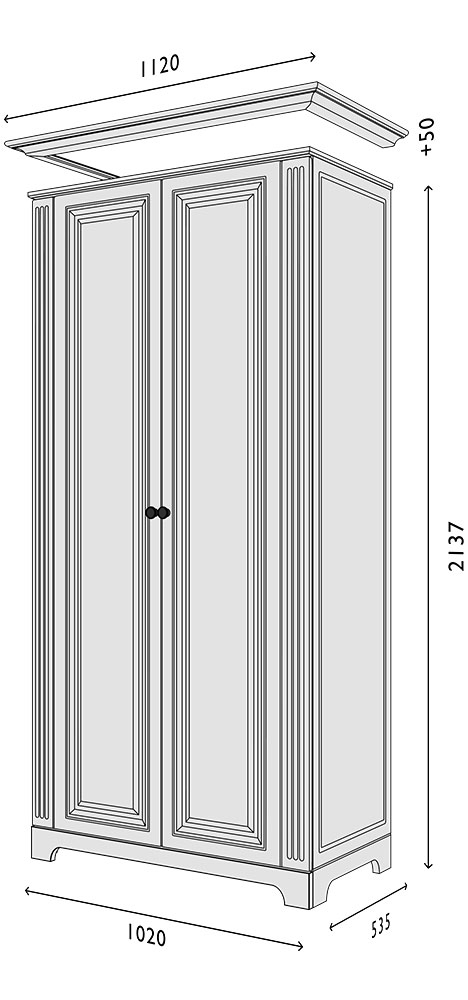 Схема Пенал фасад-V1 Марсель модуль-2