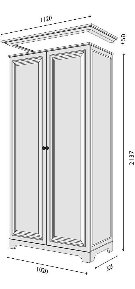 Схема Пенал фасад-V1 Марсель модуль-2