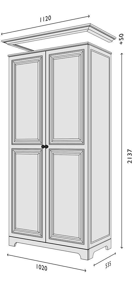 Схема Пенал фасад-V2 Марсель модуль-2