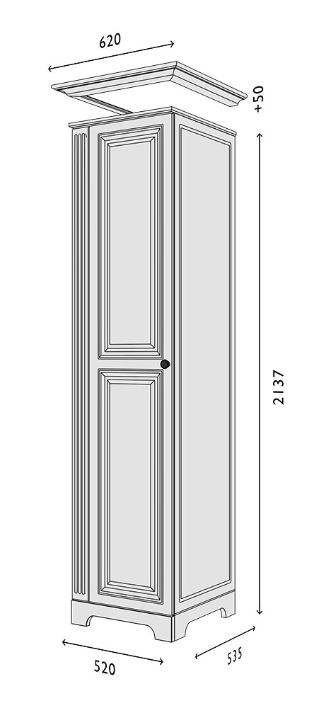 Схема Пенал фасад-V2 Марсель модуль-1
